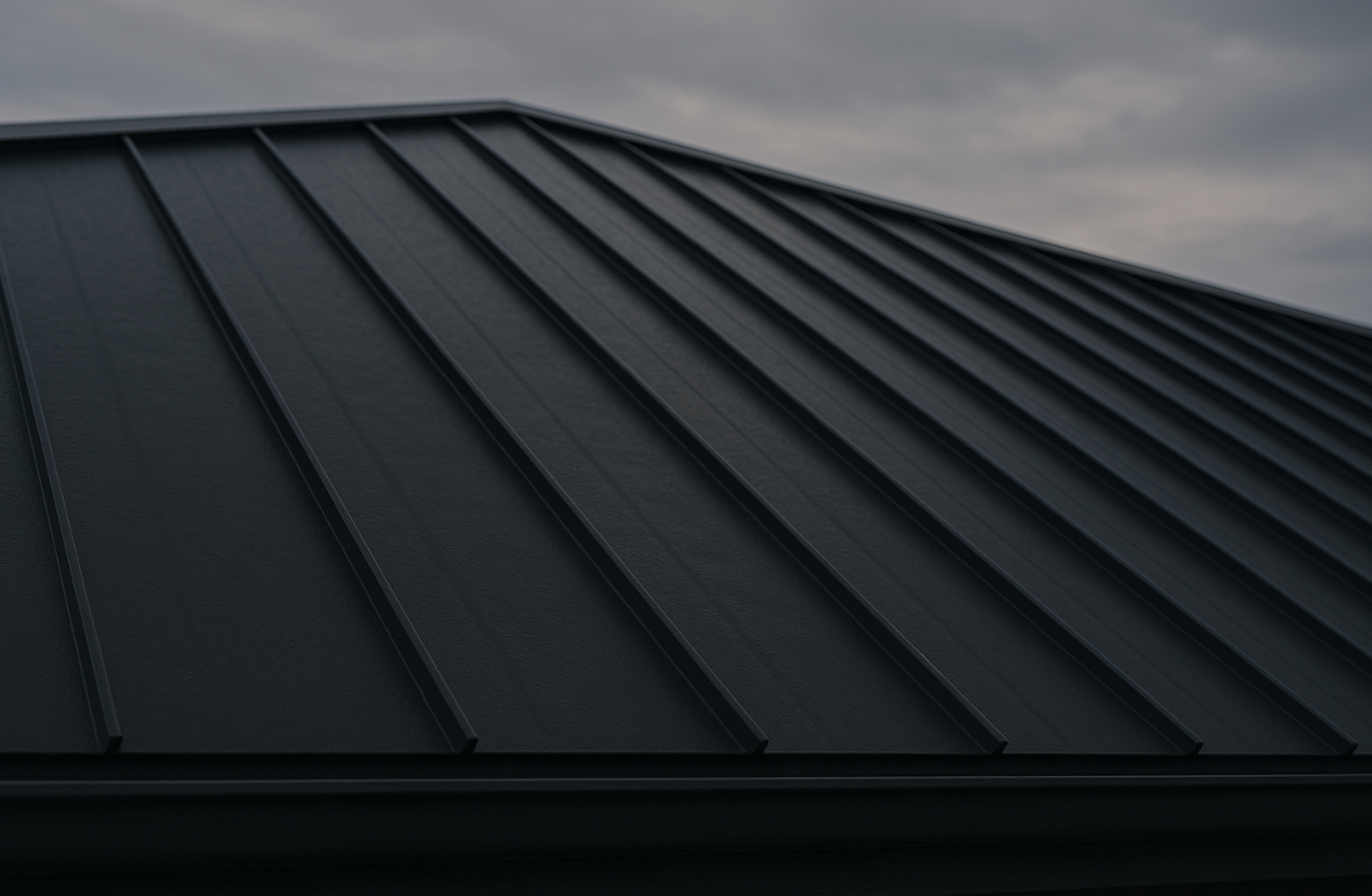 Commercial metal roofing project